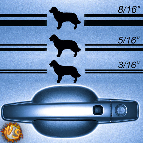 Golden Retriever Silhouette Pinstripe Kit
