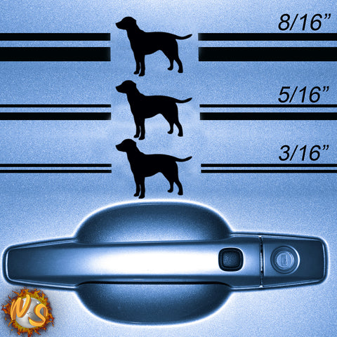Labrador Silhouette Pinstripe Kit