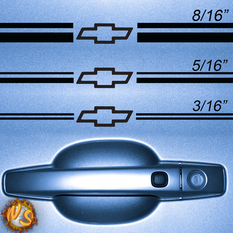 Chevy Single Logo Pinstripe Kit 1015