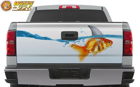Goldfish Shark Tailgate Wrap