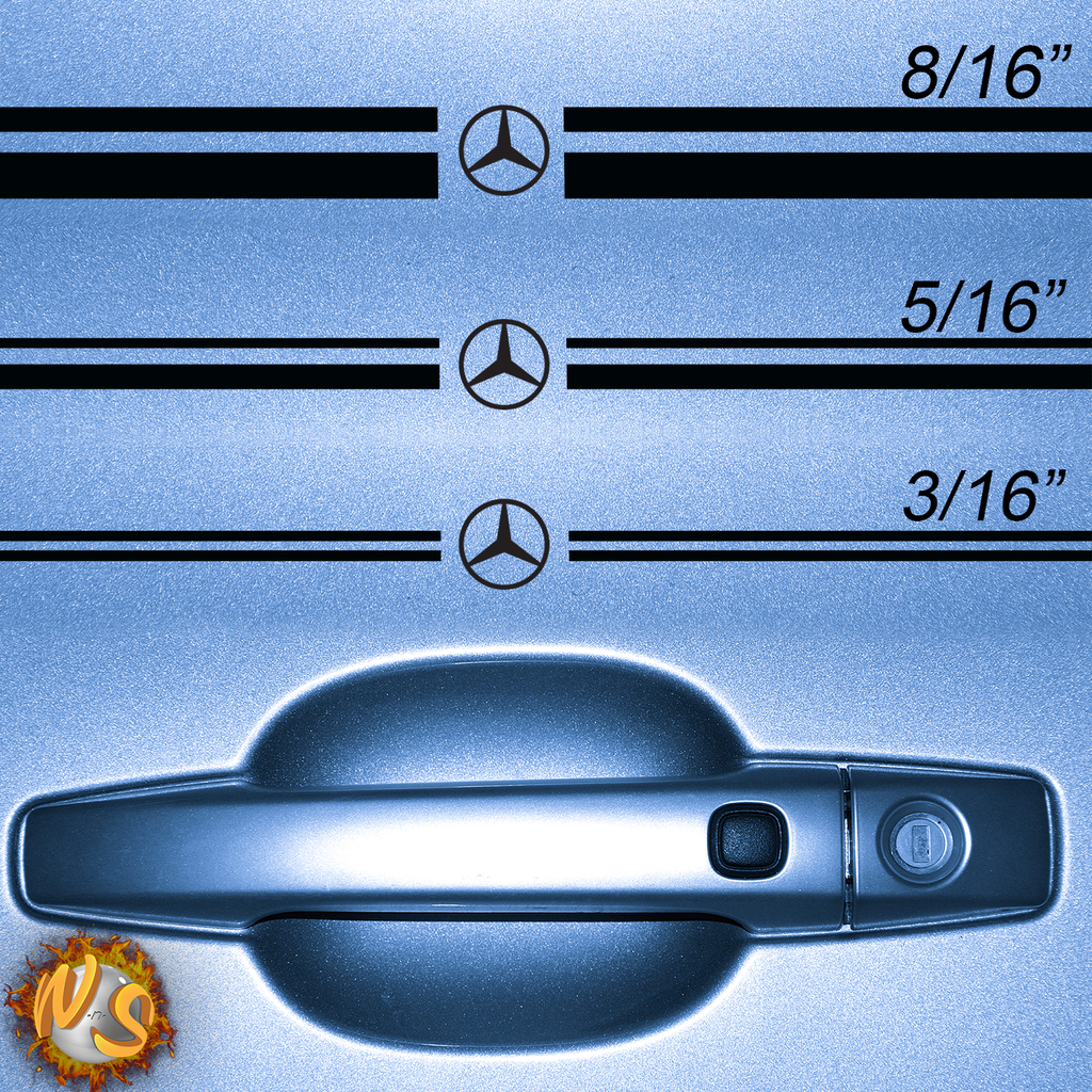 Mercedes Pinstripe Kit 1019 – Wraps n Signs